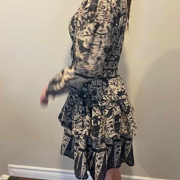 RUFFLE BOHO DRESS - Picture 5 of 9